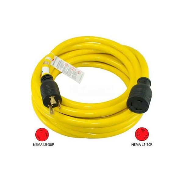 Conntek 20572, 50', 30A, Generator Power/Extension Cord with NEMA L5-30P to L5-30R 20572 - main